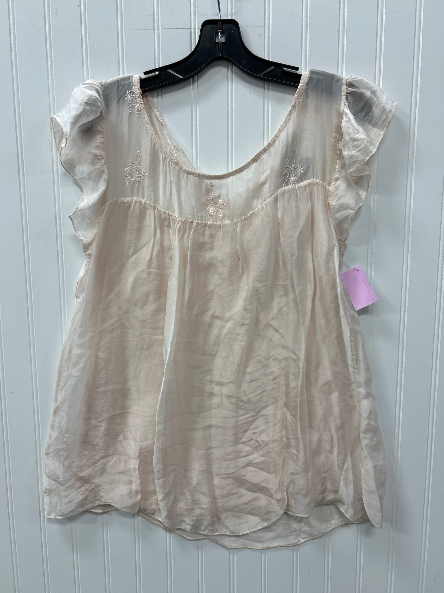 Blouse Sleeveless By Via Spiga In Pink, Size:L