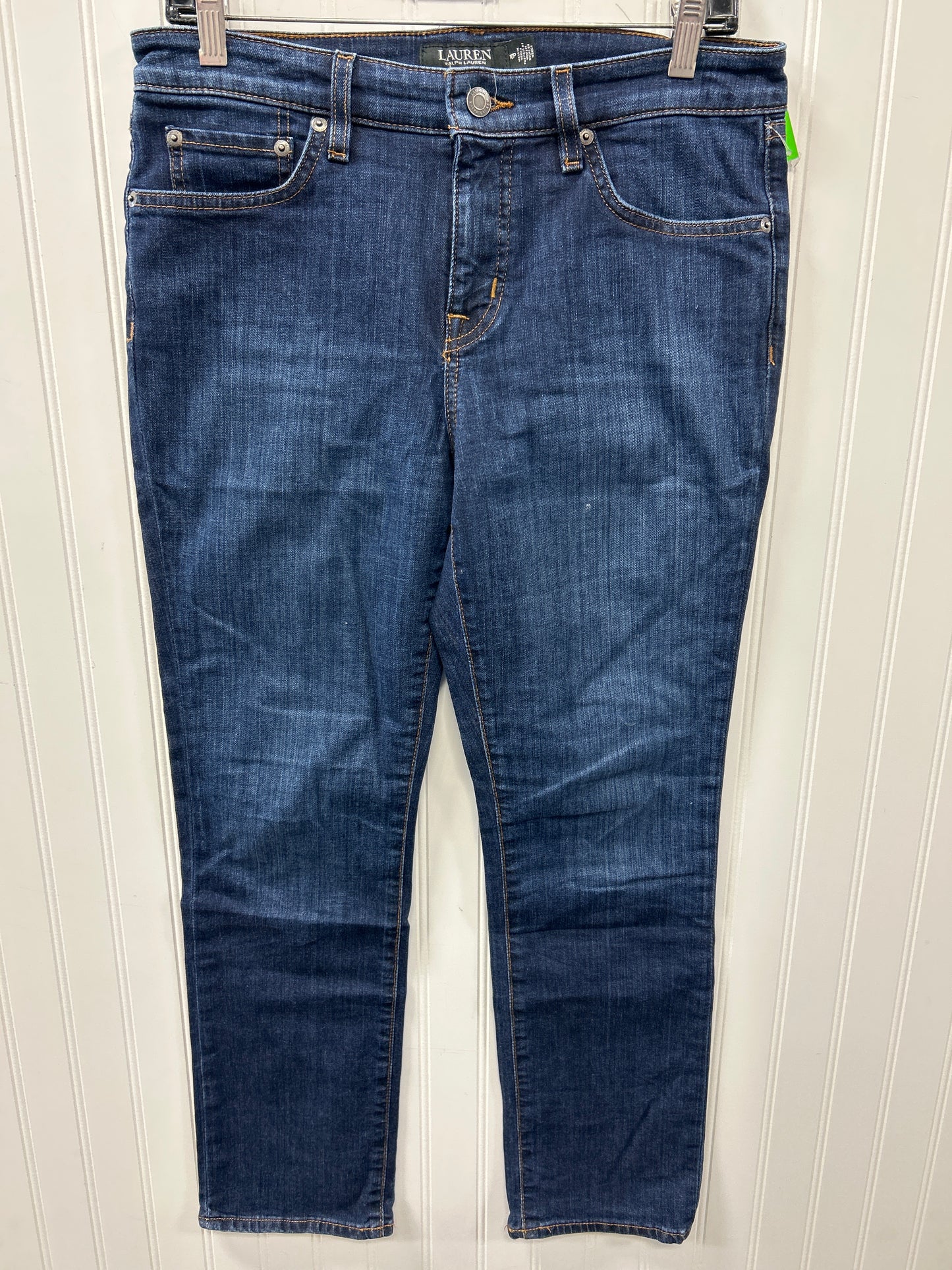 Jeans Skinny By Lauren By Ralph Lauren In Blue Denim, Size:10P