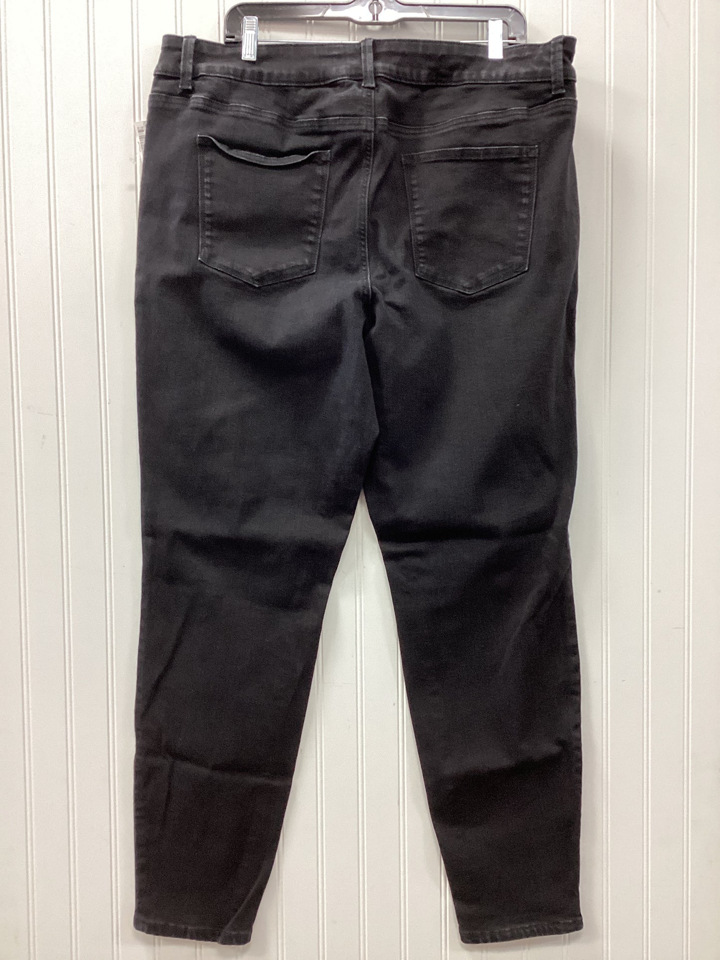 Jeans Straight By Maurices In Black Denim, Size:20