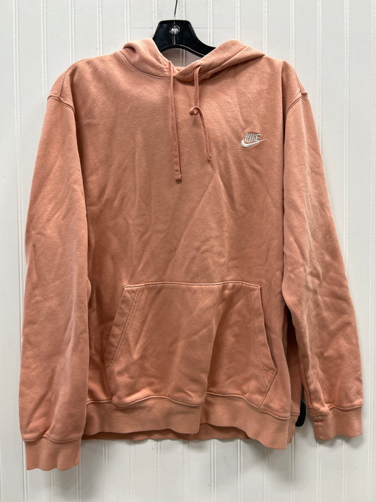 Sweatshirt Hoodie By Nike Apparel In Coral, Size:L