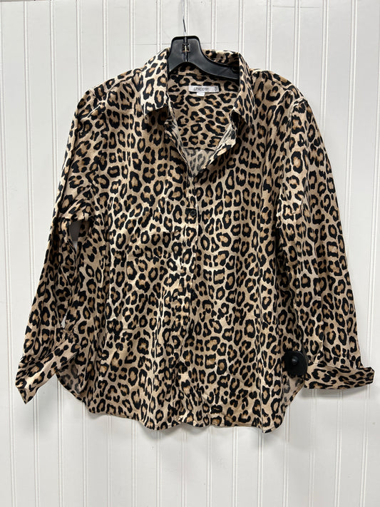 Top Ls By Chicos In Animal Print, Size:10