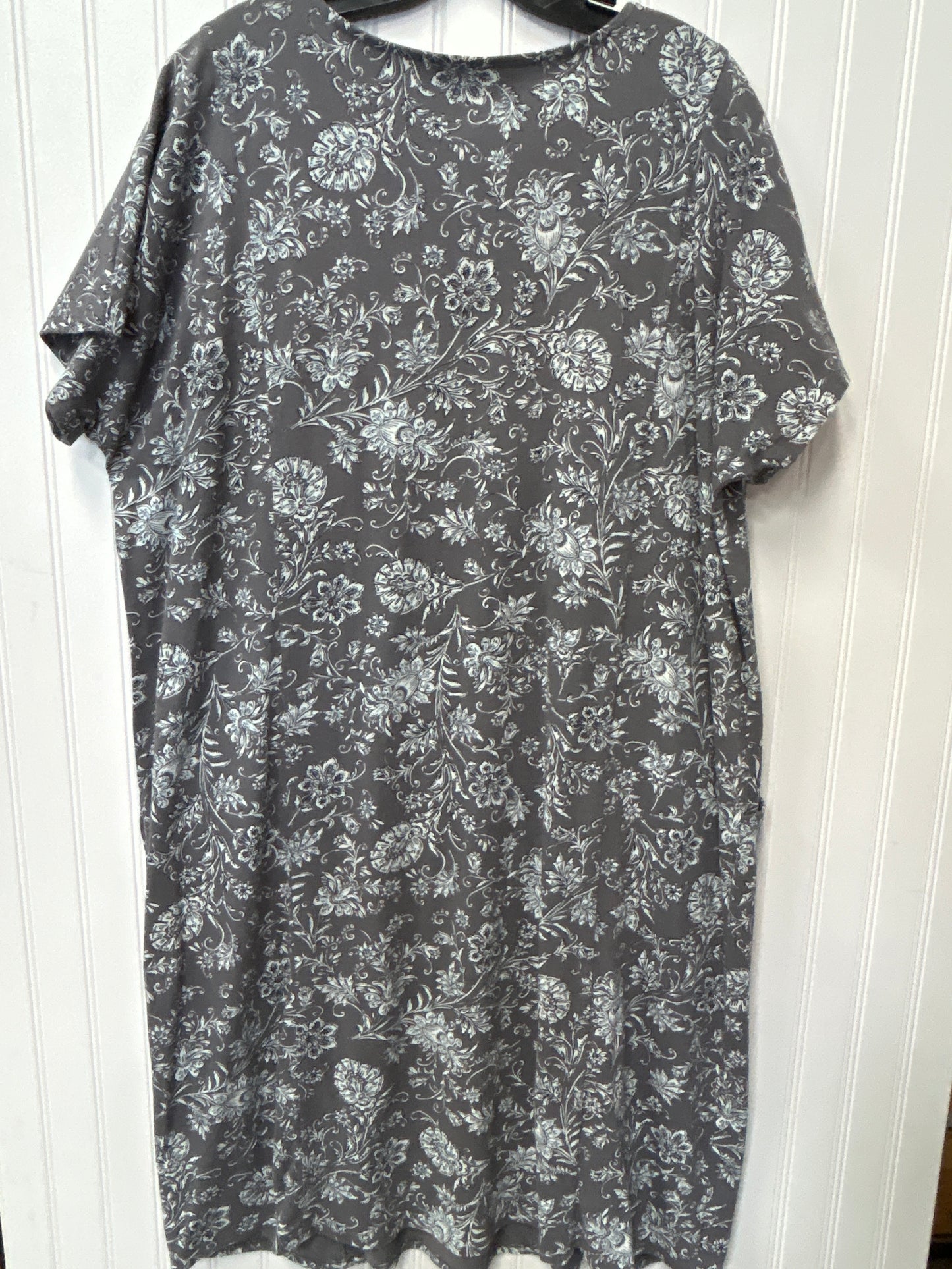 Dress Casual Midi By J. Jill In Grey, Size:2X