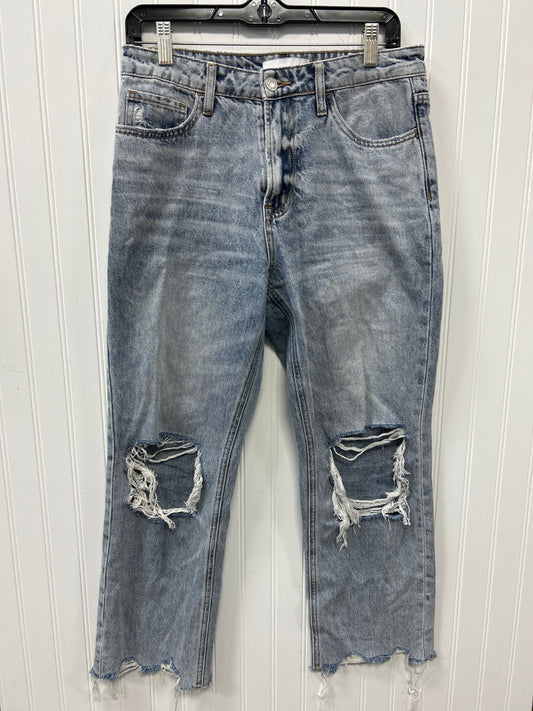 Jeans Straight By Vervet In Blue Denim, Size:4