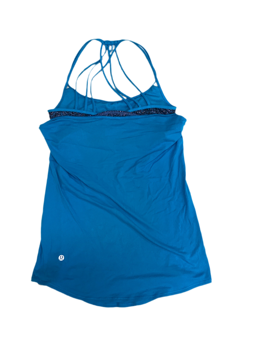 Athletic Tank Top By Lululemon In Blue, Size:4