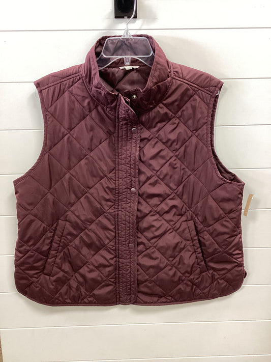Vest Puffer & Quilted By Maurices In Purple, Size:1X