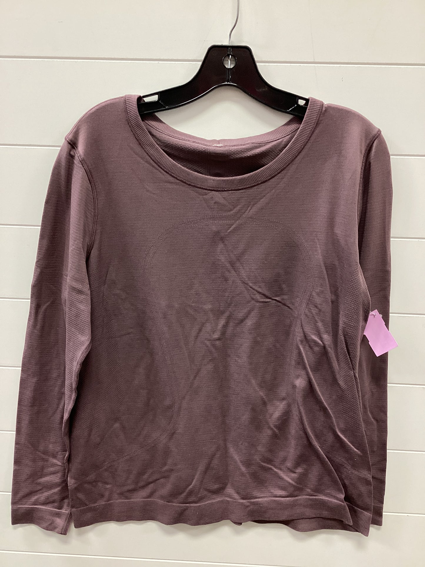 Athletic Top Ls Crewneck By Lululemon In Purple, Size:12