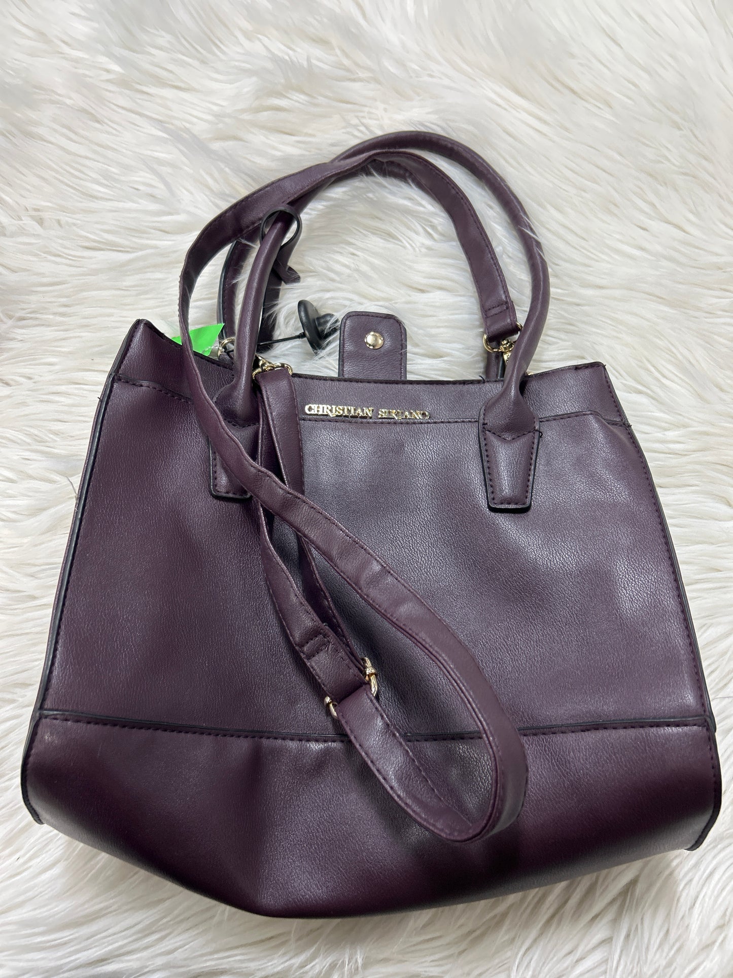 Handbag By Christian Siriano In Purple, Size:Medium