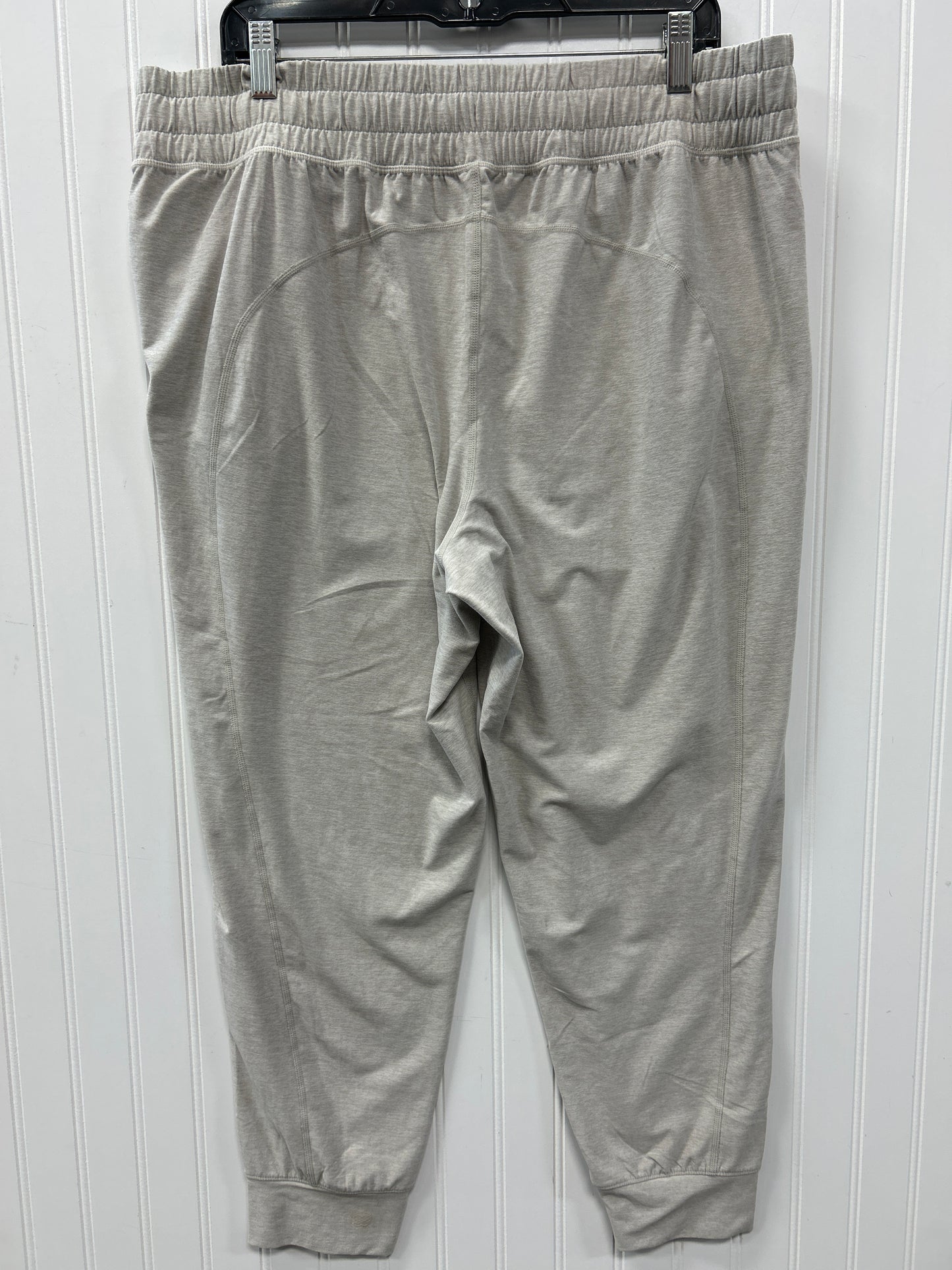 Athletic Pants By Flx In Cream, Size:Xl