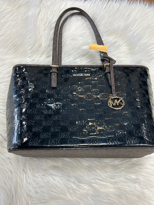 Handbag Designer By Michael Kors In Black & Brown, Size:Large