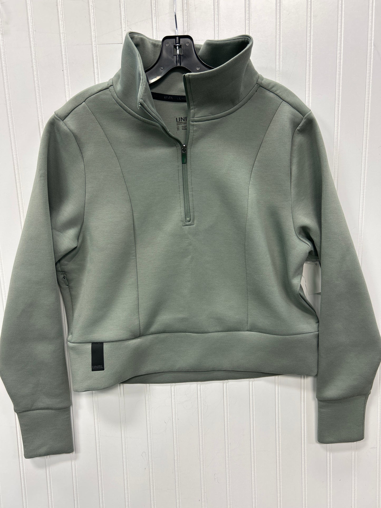 Athletic Sweatshirt Crewneck By Unrl In Green, Size:M