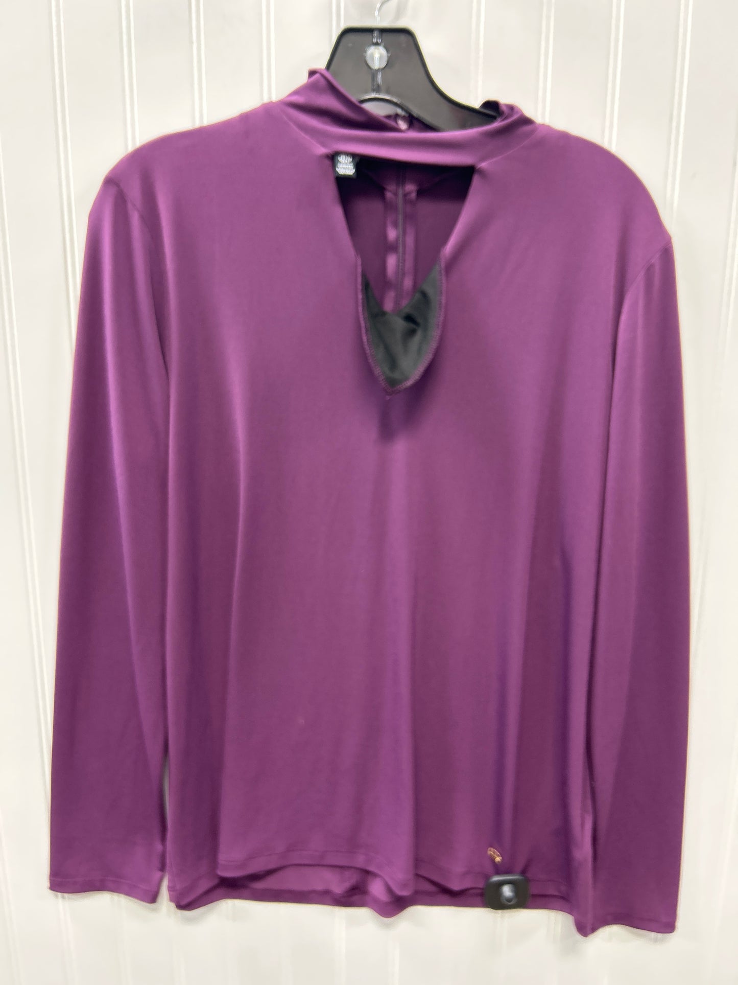 Top Ls By Jones New York In Purple, Size:L