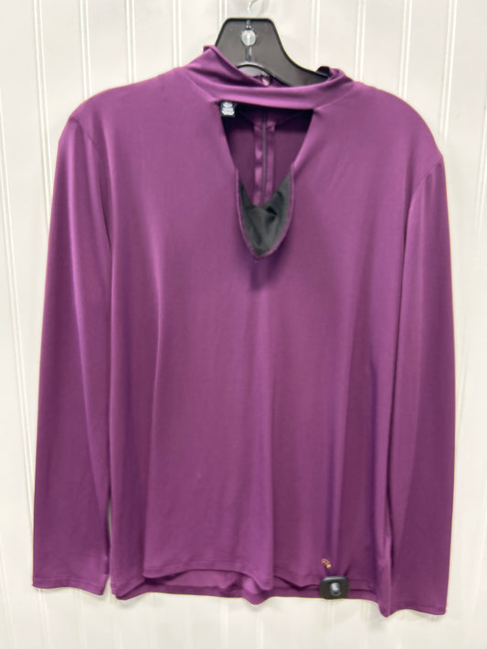Top Ls By Jones New York In Purple, Size:L