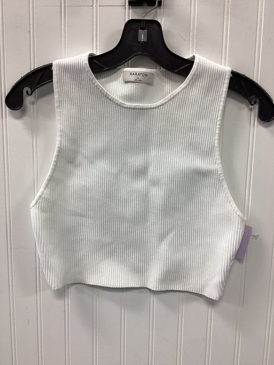 Top Sleeveless By Babaton In White, Size:L