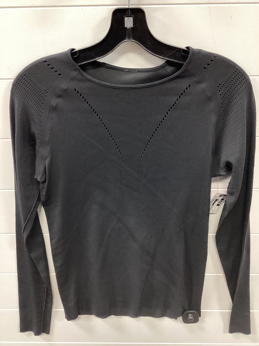 Athletic Top Ls Crewneck By Lululemon In Black, Size:4