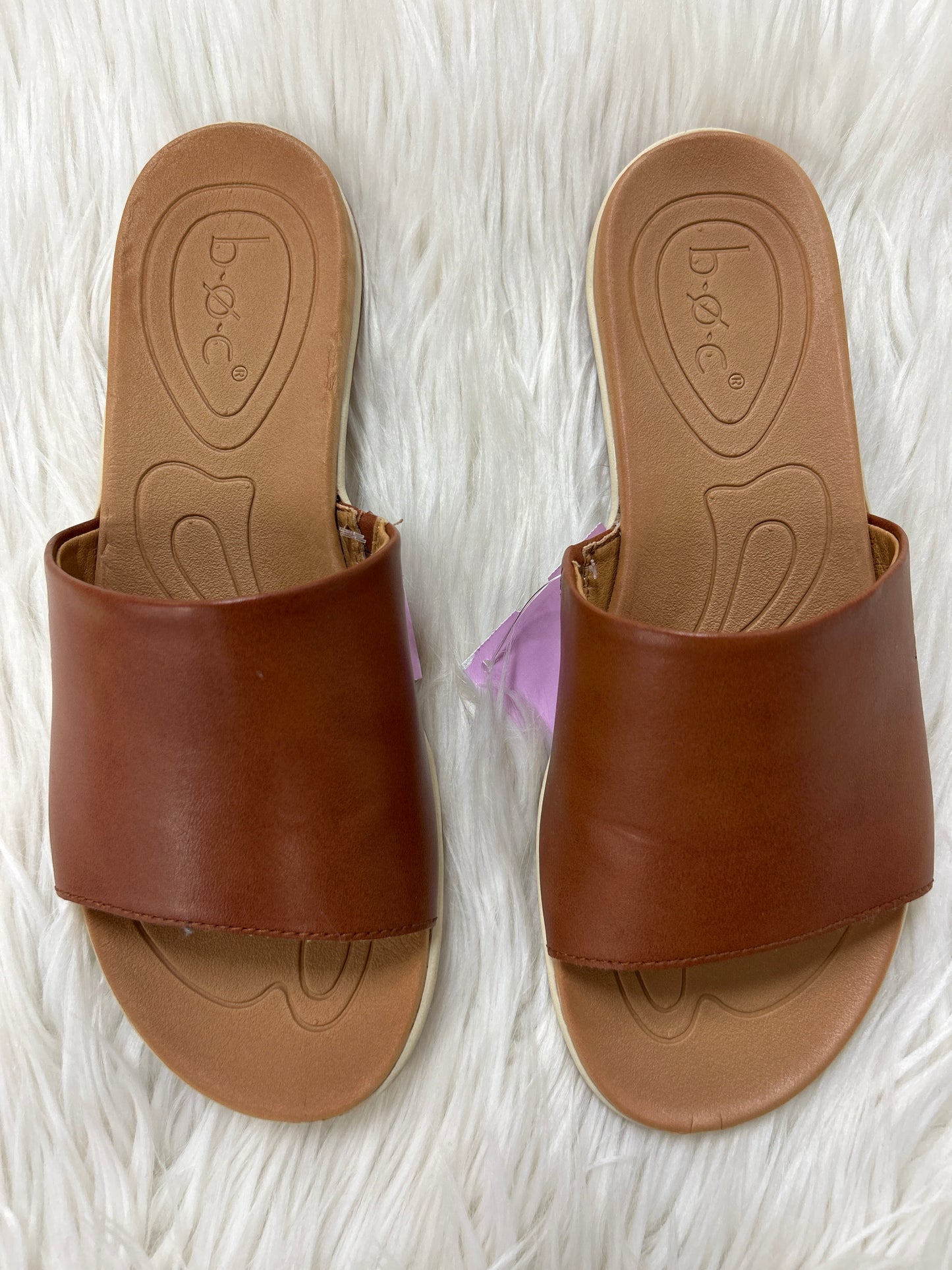 Sandals Flats By Boc In Brown, Size:9
