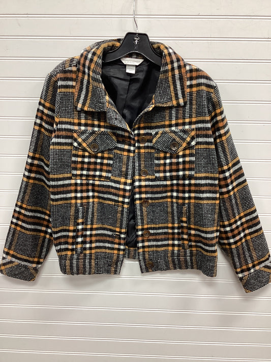 Jacket Fleece By Christopher And Banks In Brown, Size:Mp