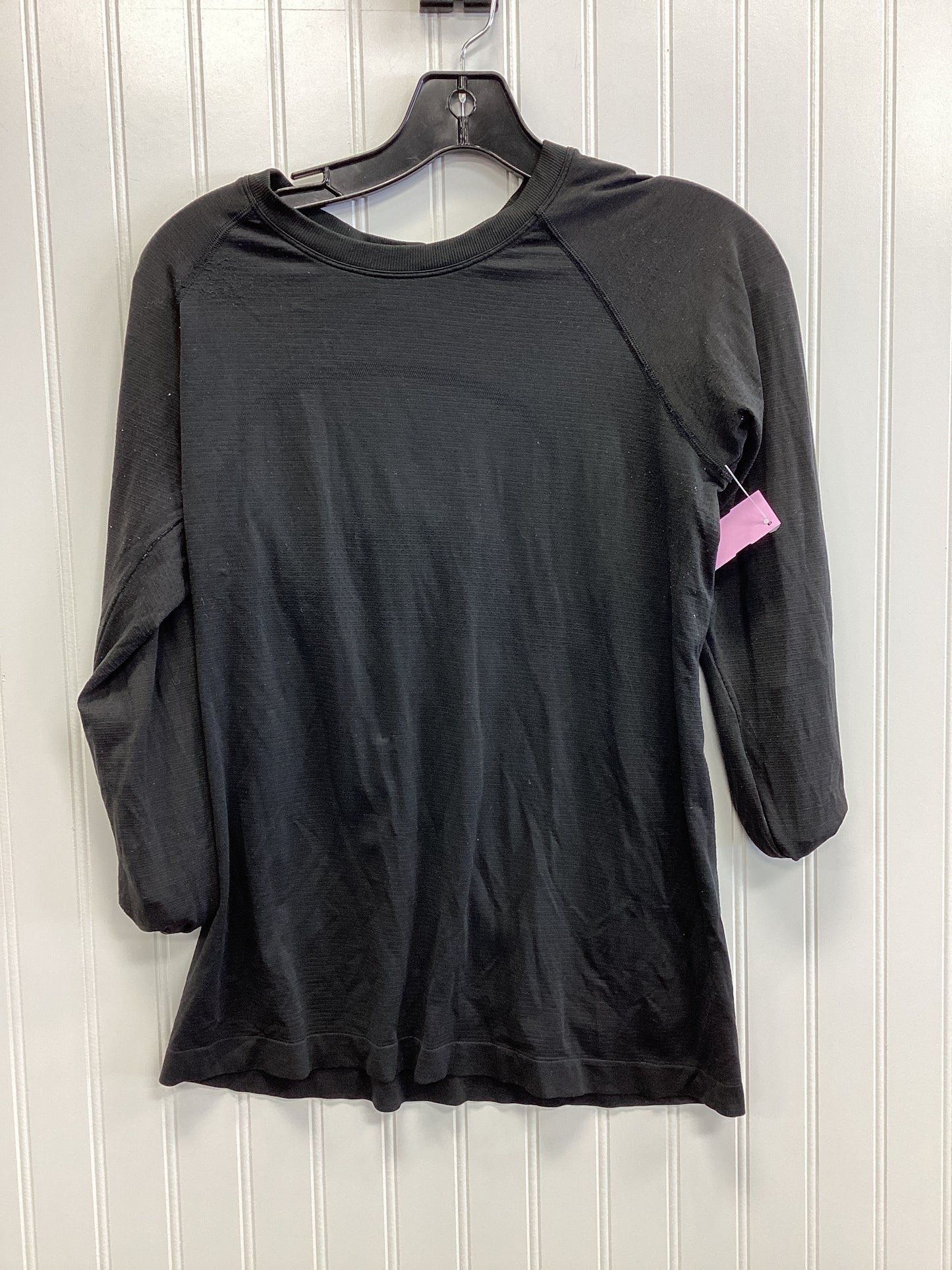 Athletic Top Ls Collar By Lululemon In Black, Size:10