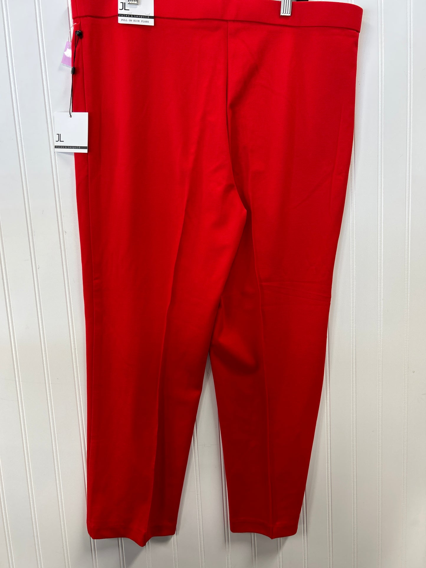 Pants Leggings By Jules & Leopold In Red, Size:Xl