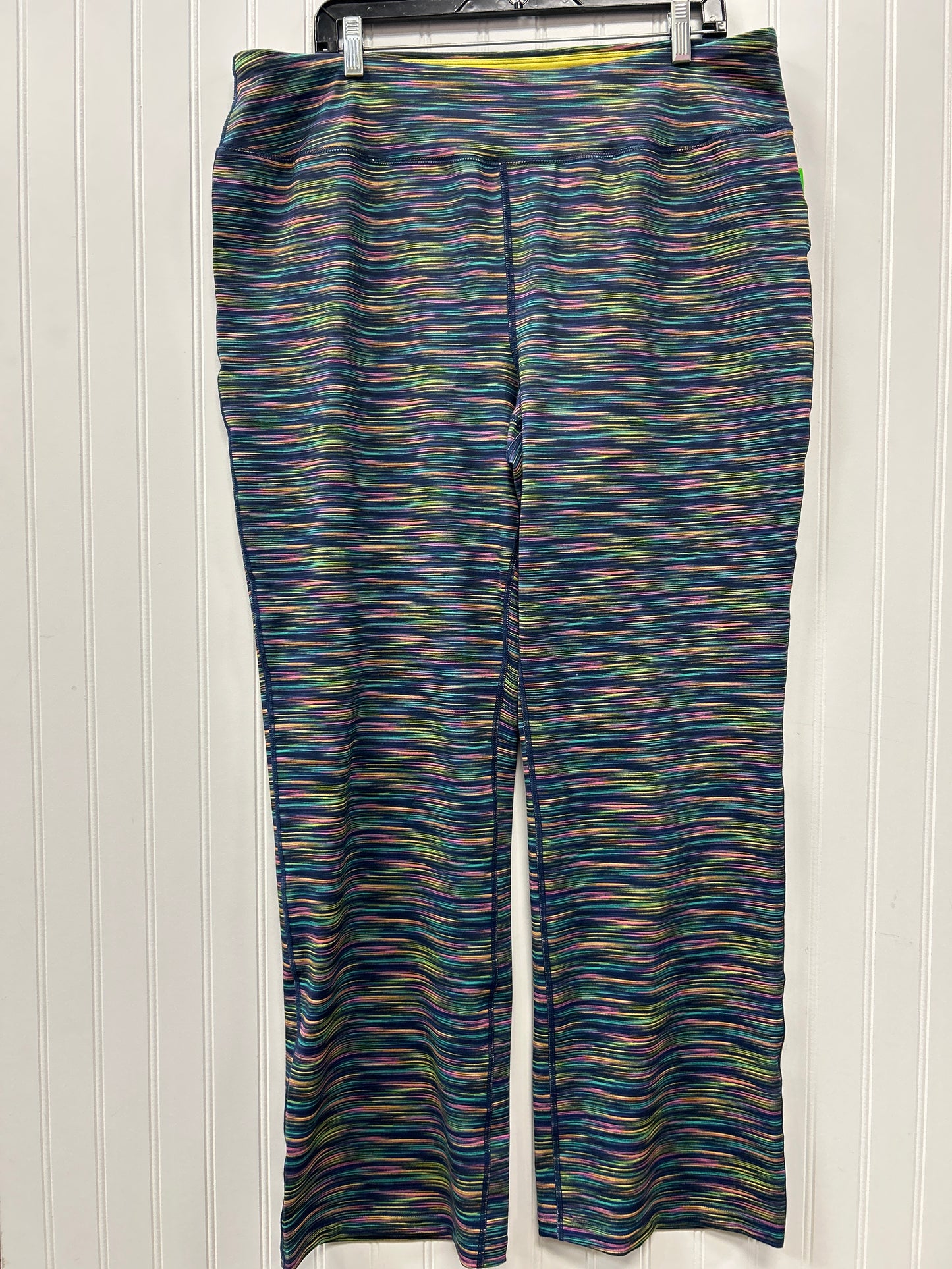 Athletic Pants By Lands End In Striped Pattern, Size:Xl