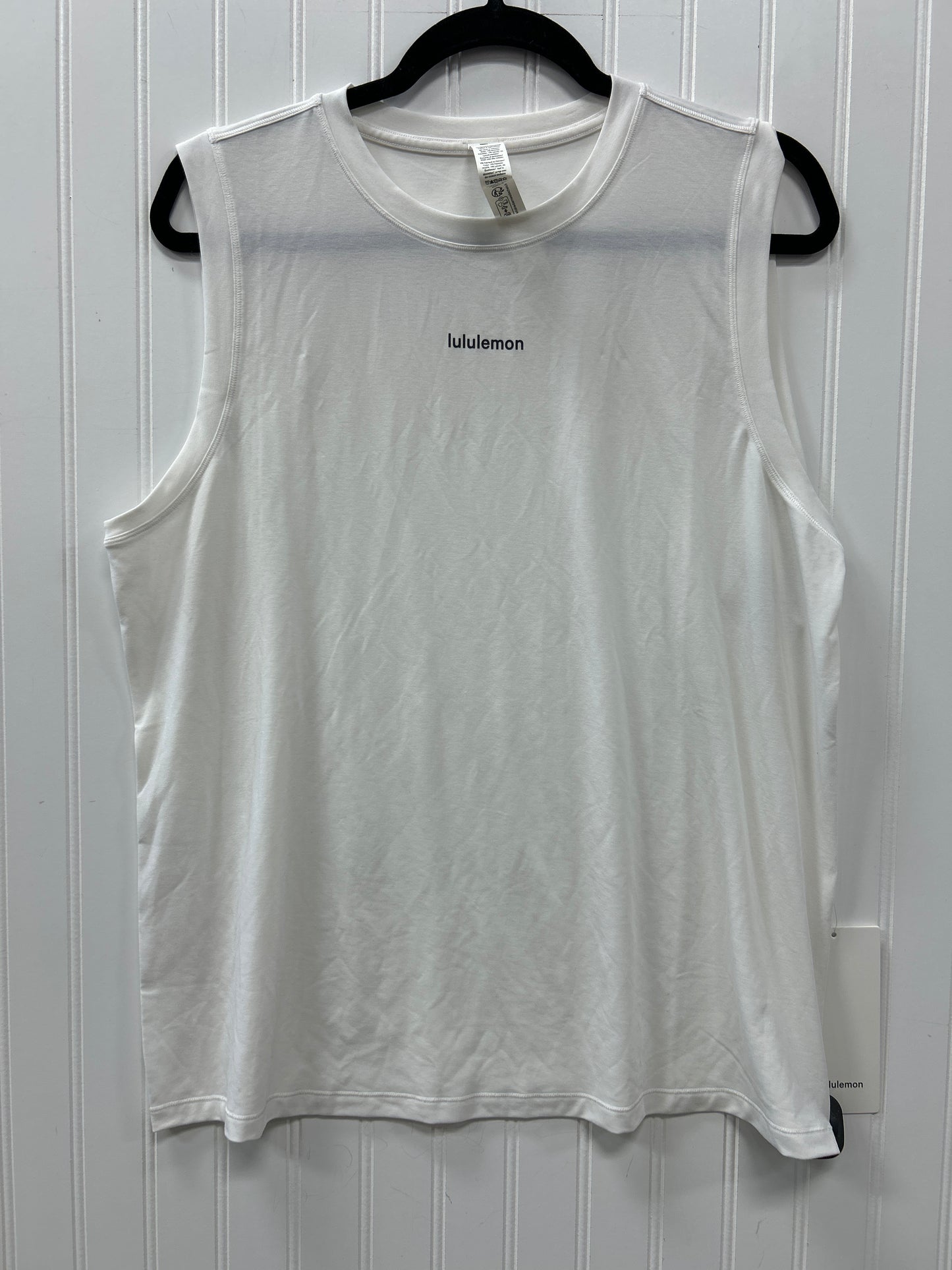 Athletic Tank Top By Lululemon In White, Size:12
