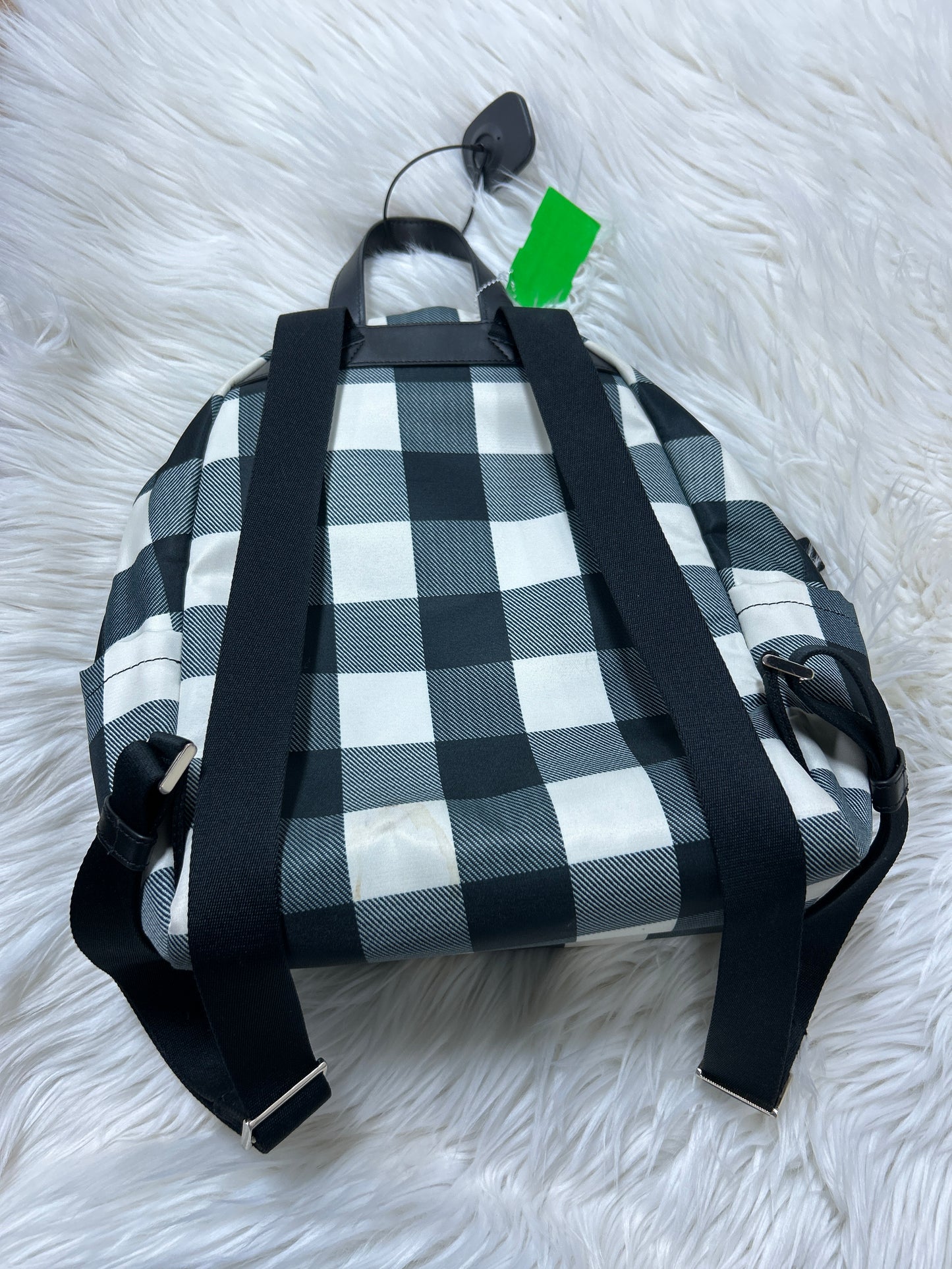 Backpack Designer By Kate Spade In Checkered Pattern, Size:Medium
