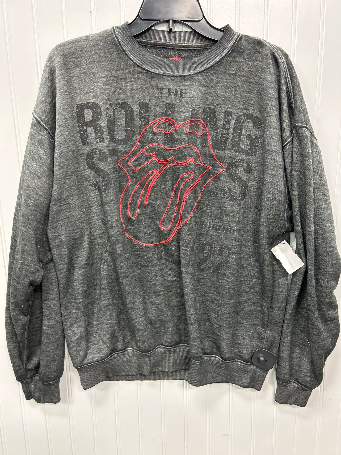 Top Ls By Clothes Mentor In Grey, Size:M