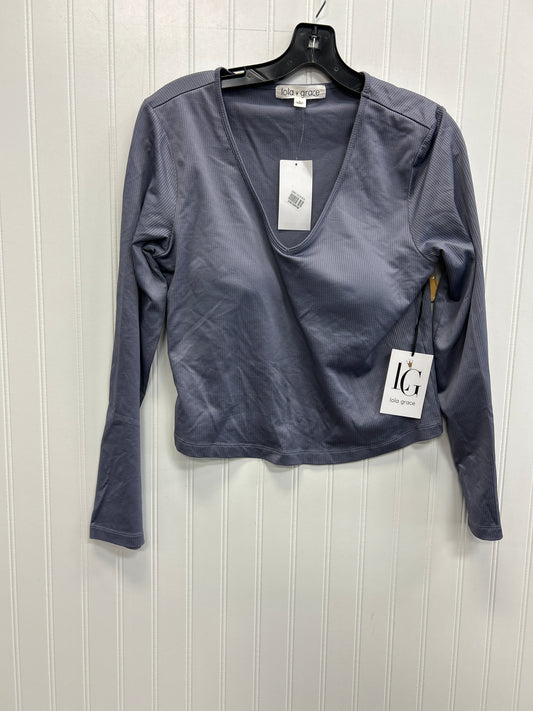 Athletic Top Ls Crewneck By Cmc In Purple, Size:L