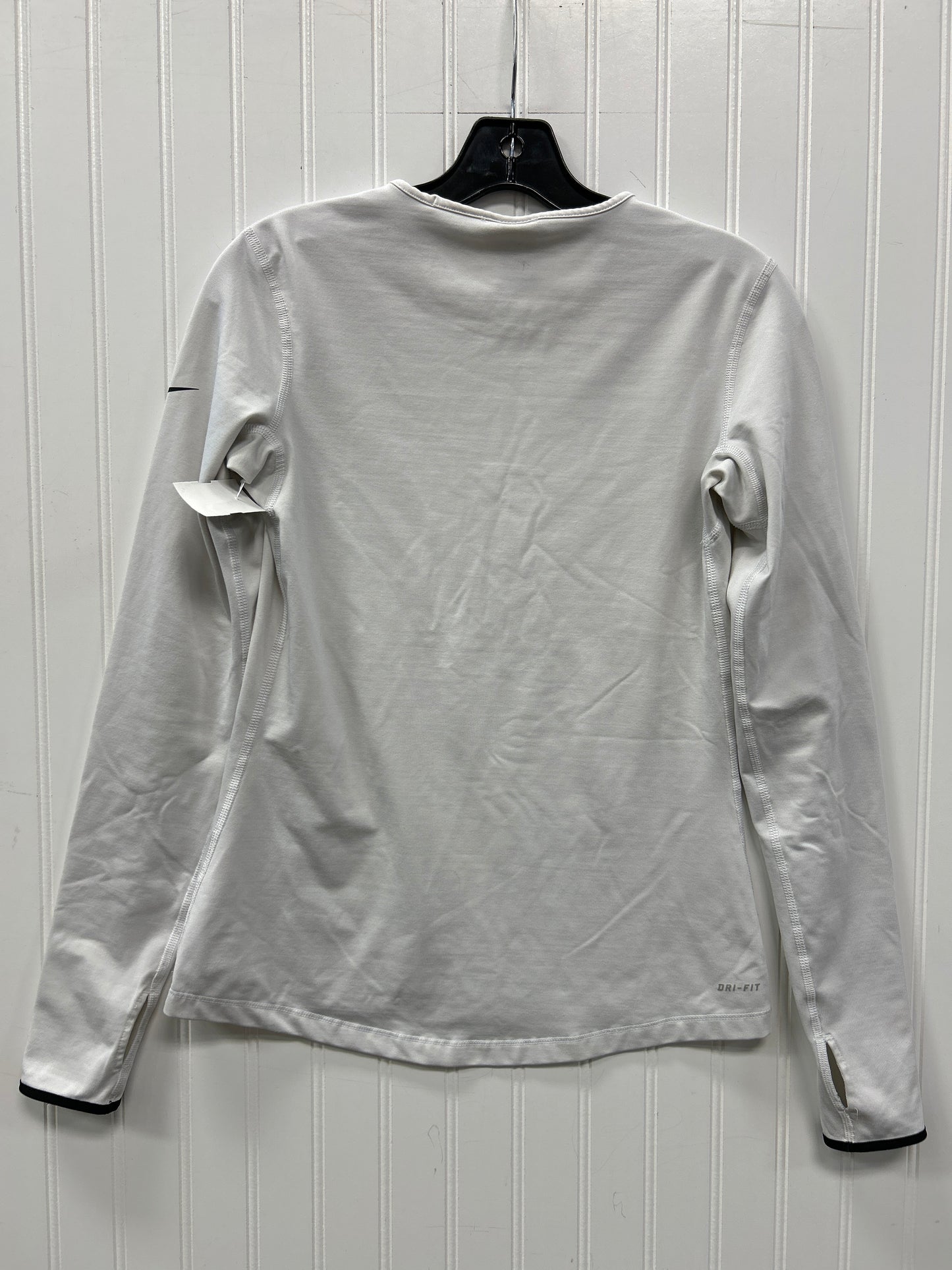 Athletic Top Ls Crewneck By Nike Apparel In White, Size:M