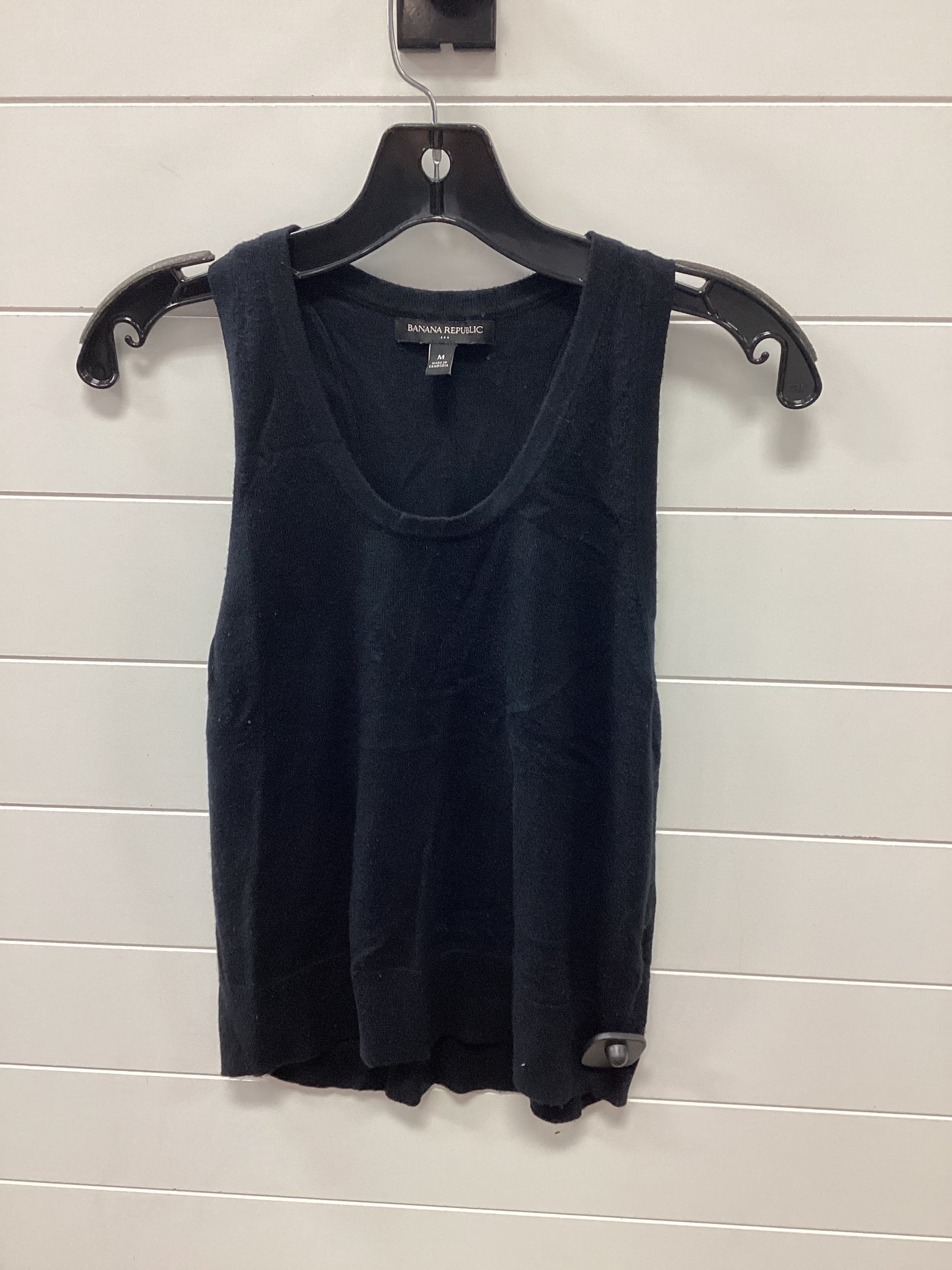 Tank Top By Banana Republic In Black, Size:M