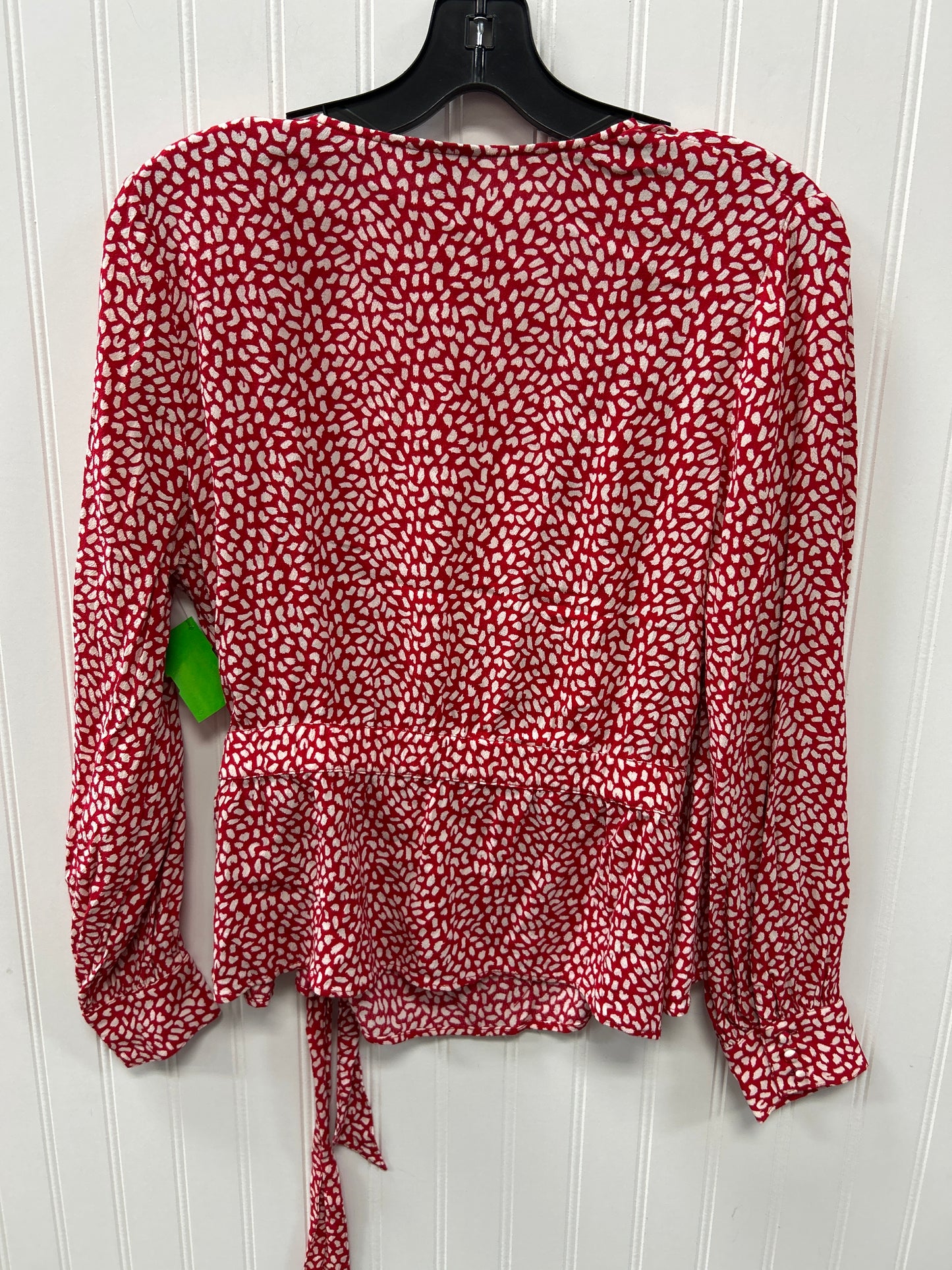 Top Ls By Talbots In Red & White, Size:Mp