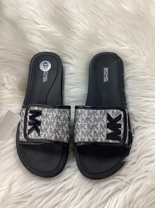 Sandals Flats By Michael By Michael Kors In Black, Size:9