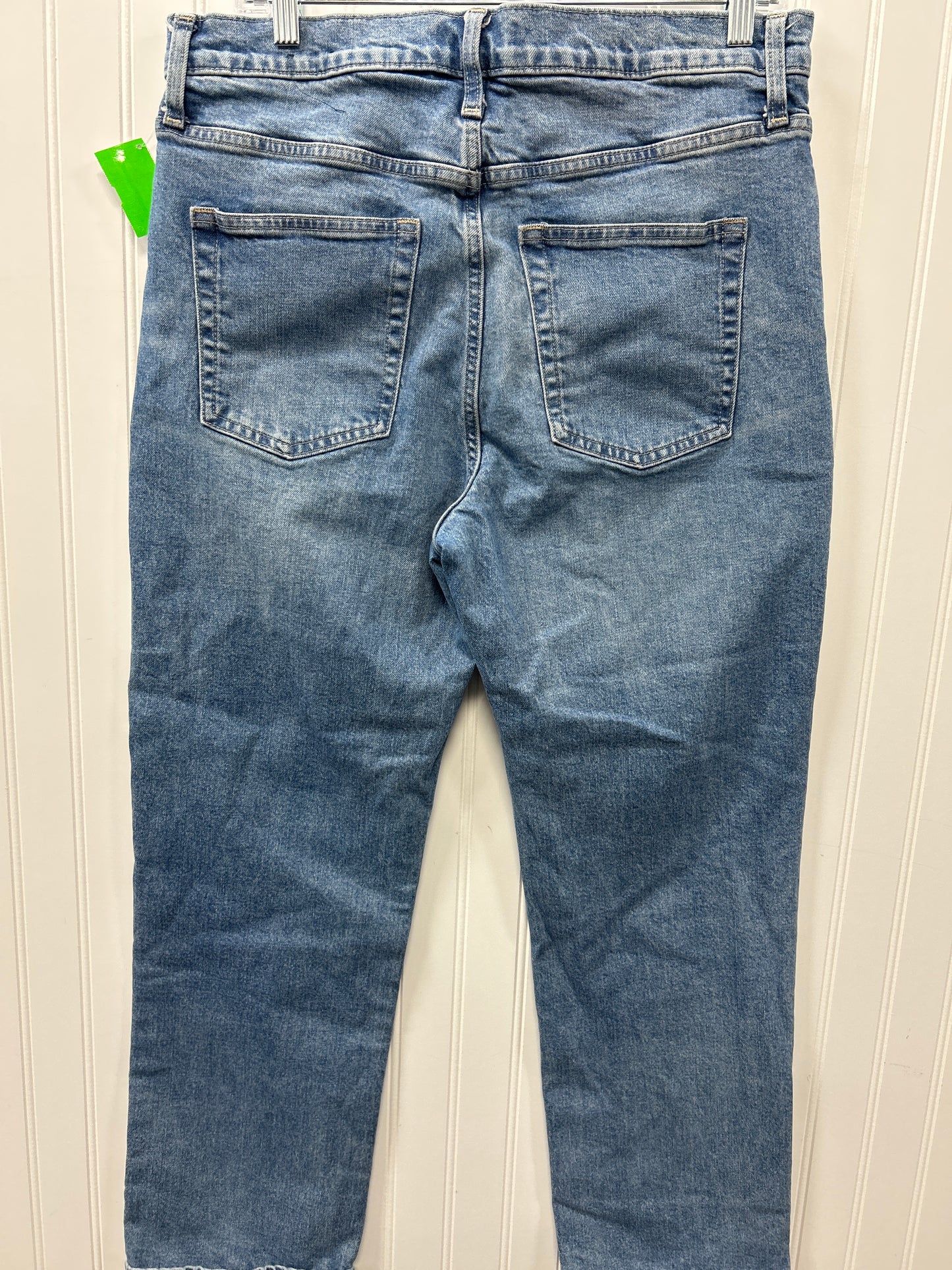 Jeans Straight By Gap In Blue Denim, Size:14