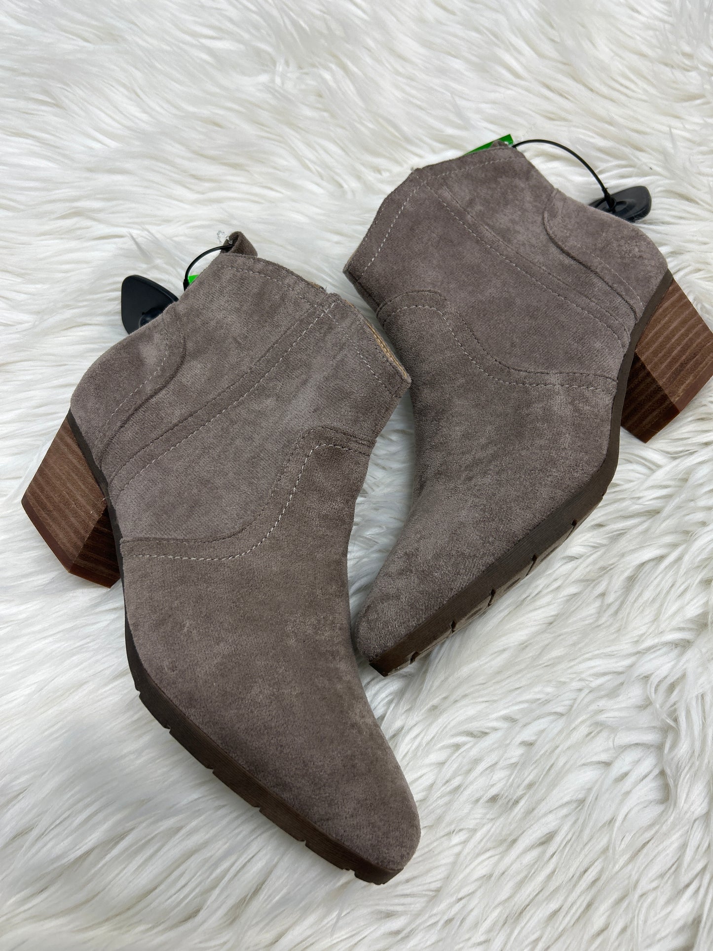 Boots Ankle Heels By Corkys In Taupe, Size:10