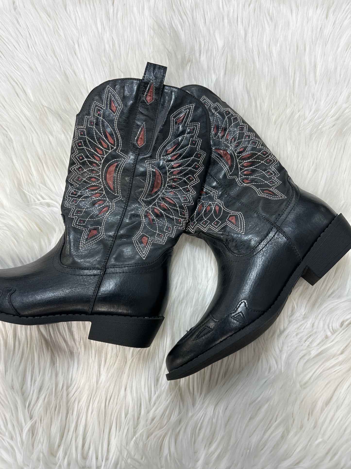 Boots Western By Coconuts In Black, Size:10