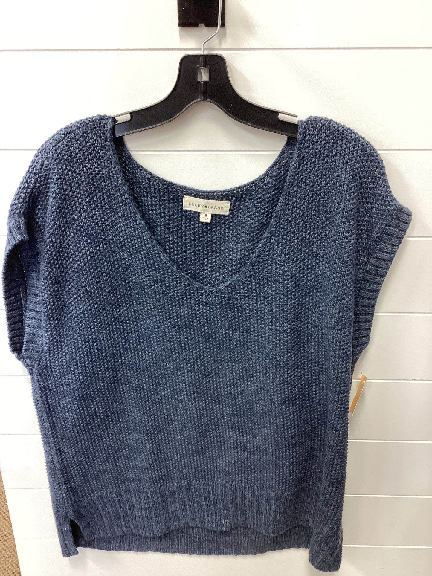 Sweater Ss By Lucky Brand In Navy, Size:M