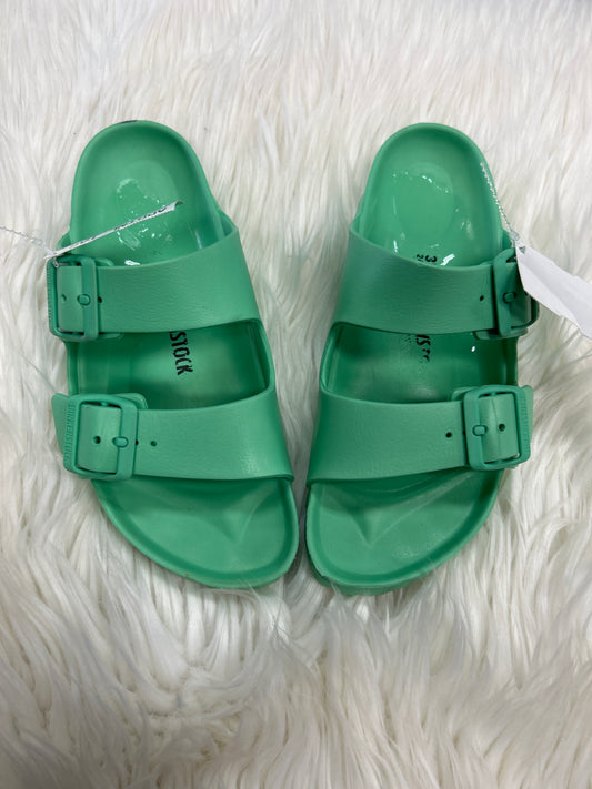 Sandals Flip Flops By Birkenstock In Aqua, Size:8.5