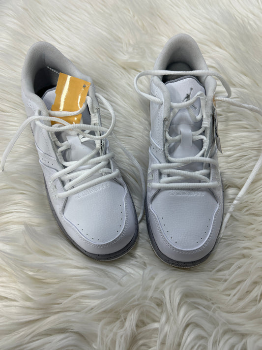 Shoes Luxury Designer By Jordan In White, Size:8
