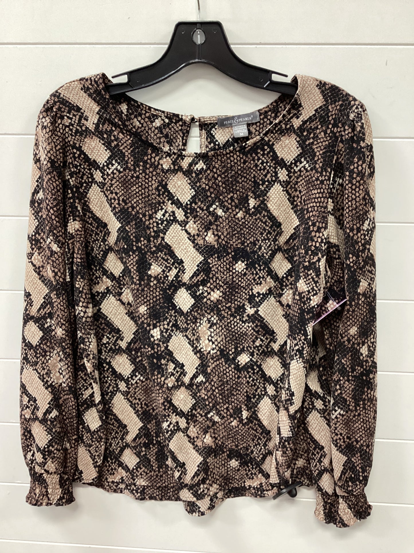 Top Ls By Peace Love World In Brown, Size:M