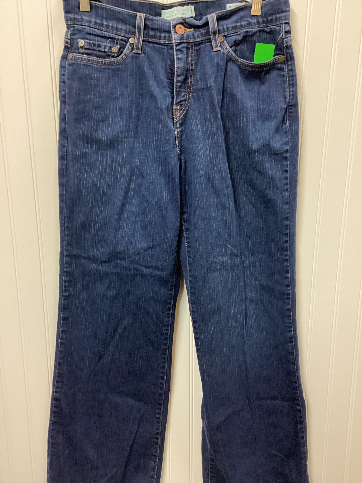 Jeans Boot Cut By Levis In Blue Denim, Size:8