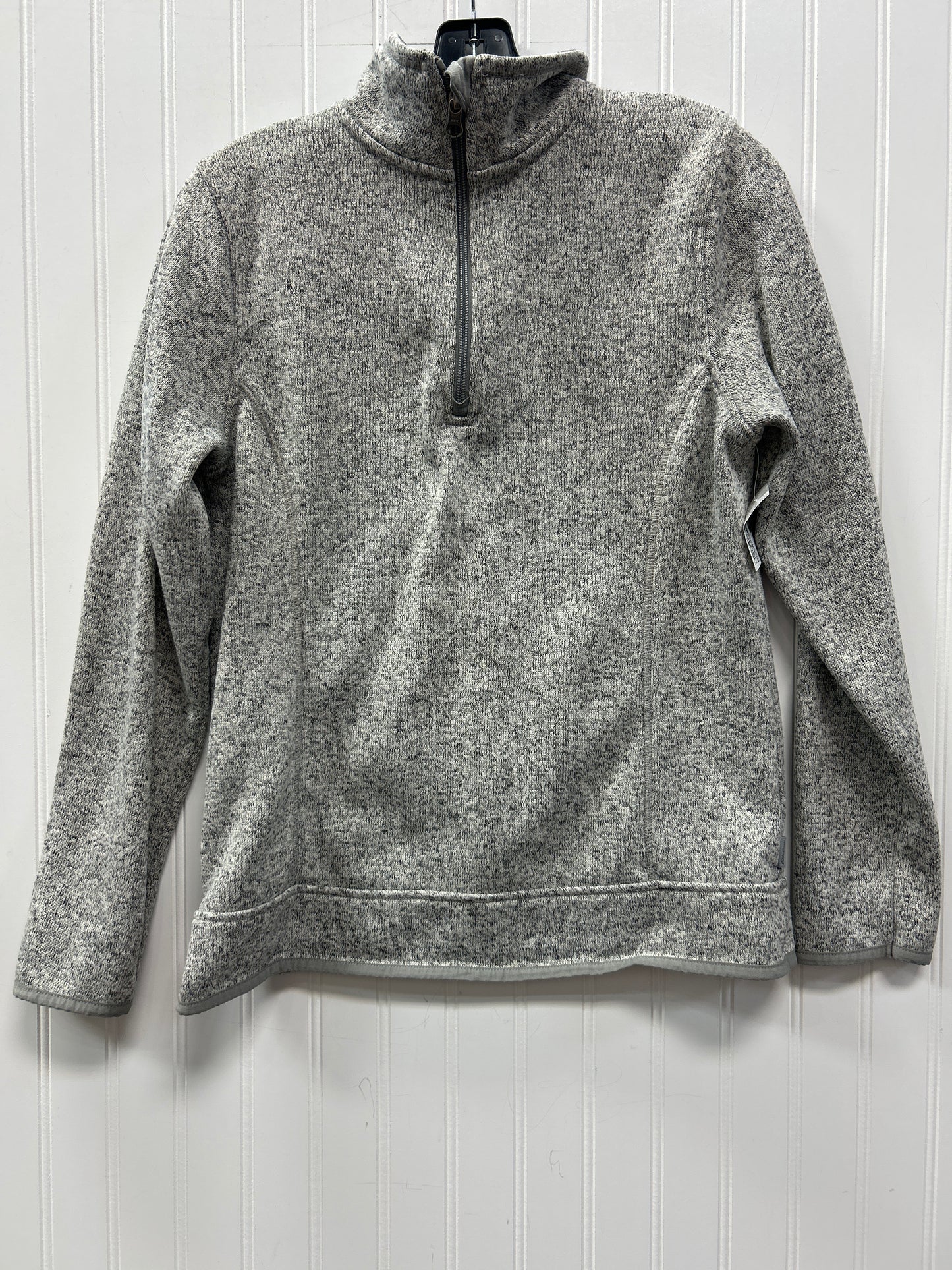 Athletic Sweatshirt Collar By Eddie Bauer In Grey, Size:M