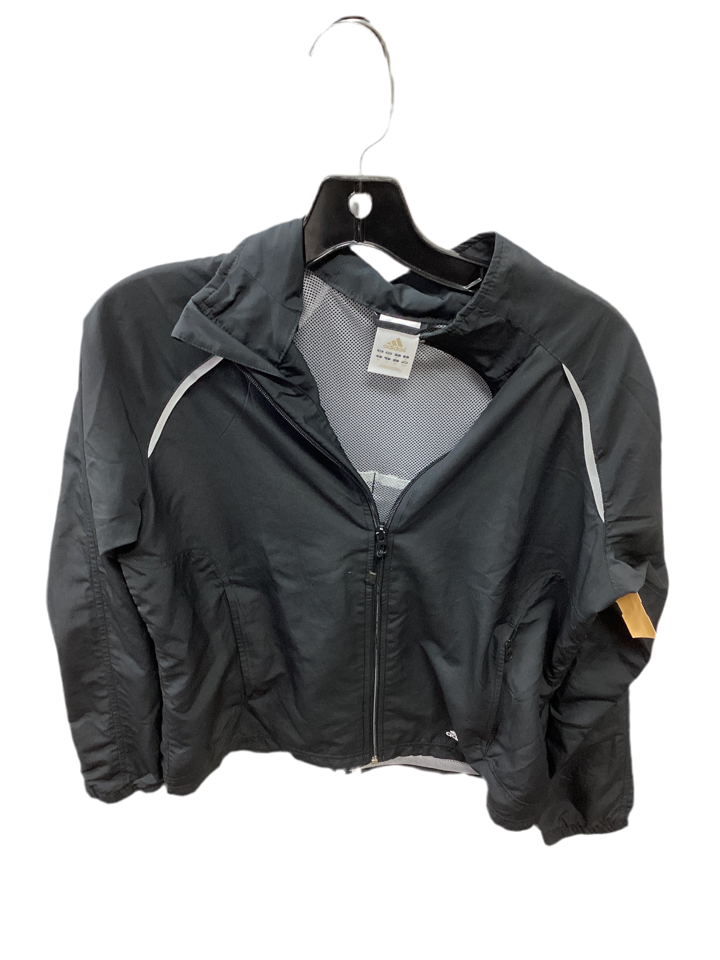 Athletic Jacket By Adidas In Black, Size:M