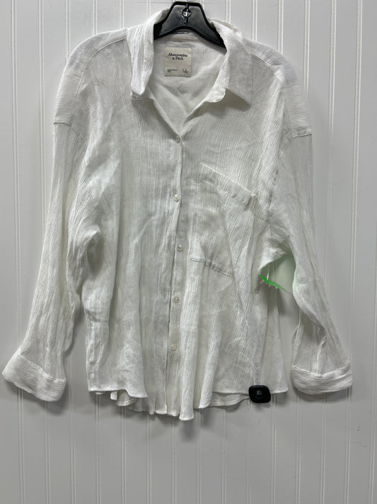 Top Ls By Abercrombie And Fitch In White, Size:L