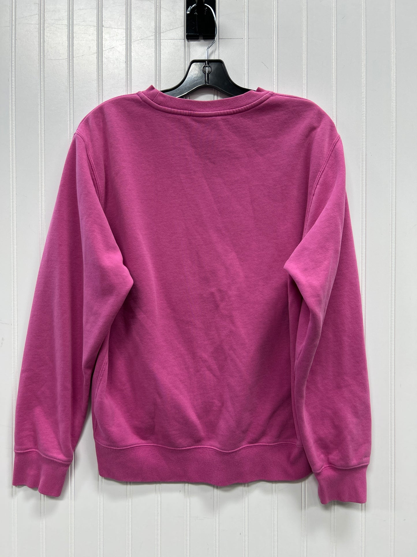 Athletic Sweatshirt Crewneck By Nike In Pink, Size:S