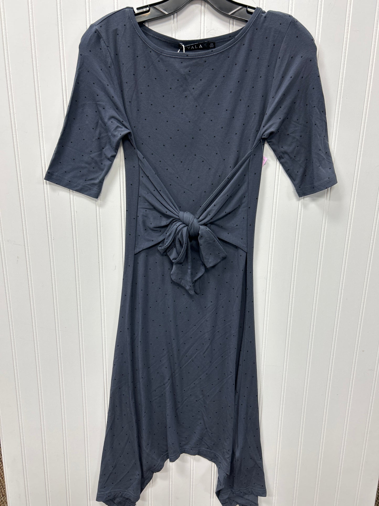 Dress Casual Midi By Cmc In Grey, Size:Xs
