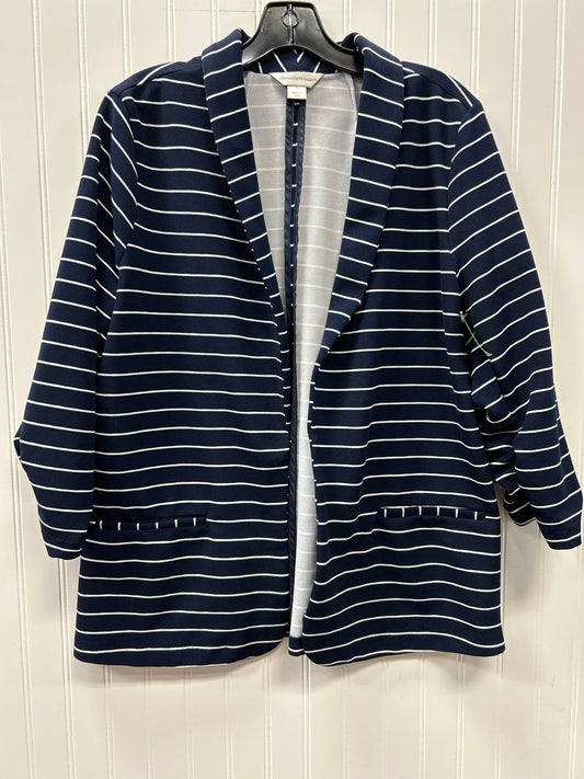 Blazer By Christopher And Banks In Navy, Size:Xl