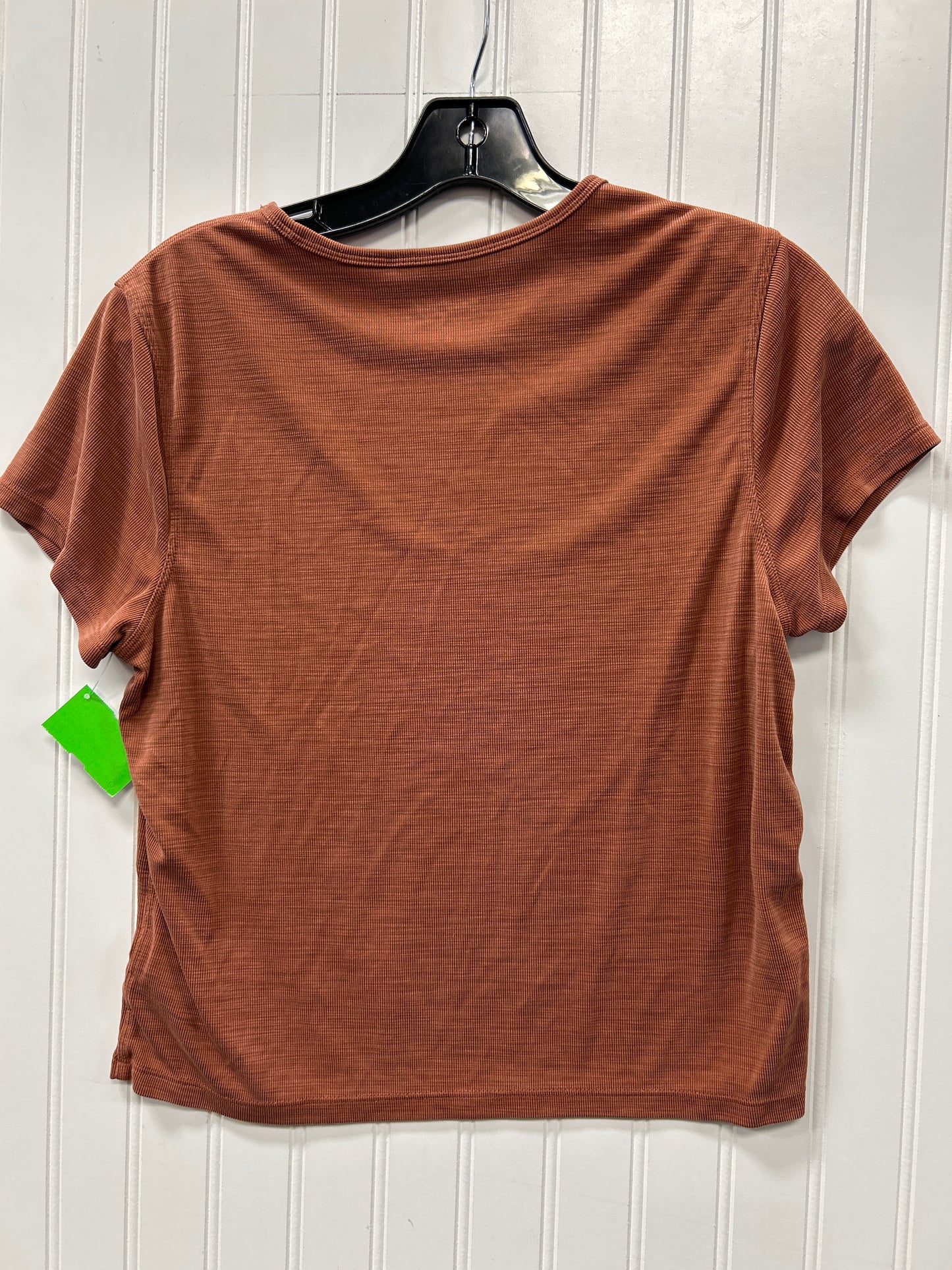 Athletic Top Ss By Athleta In Orange, Size:M