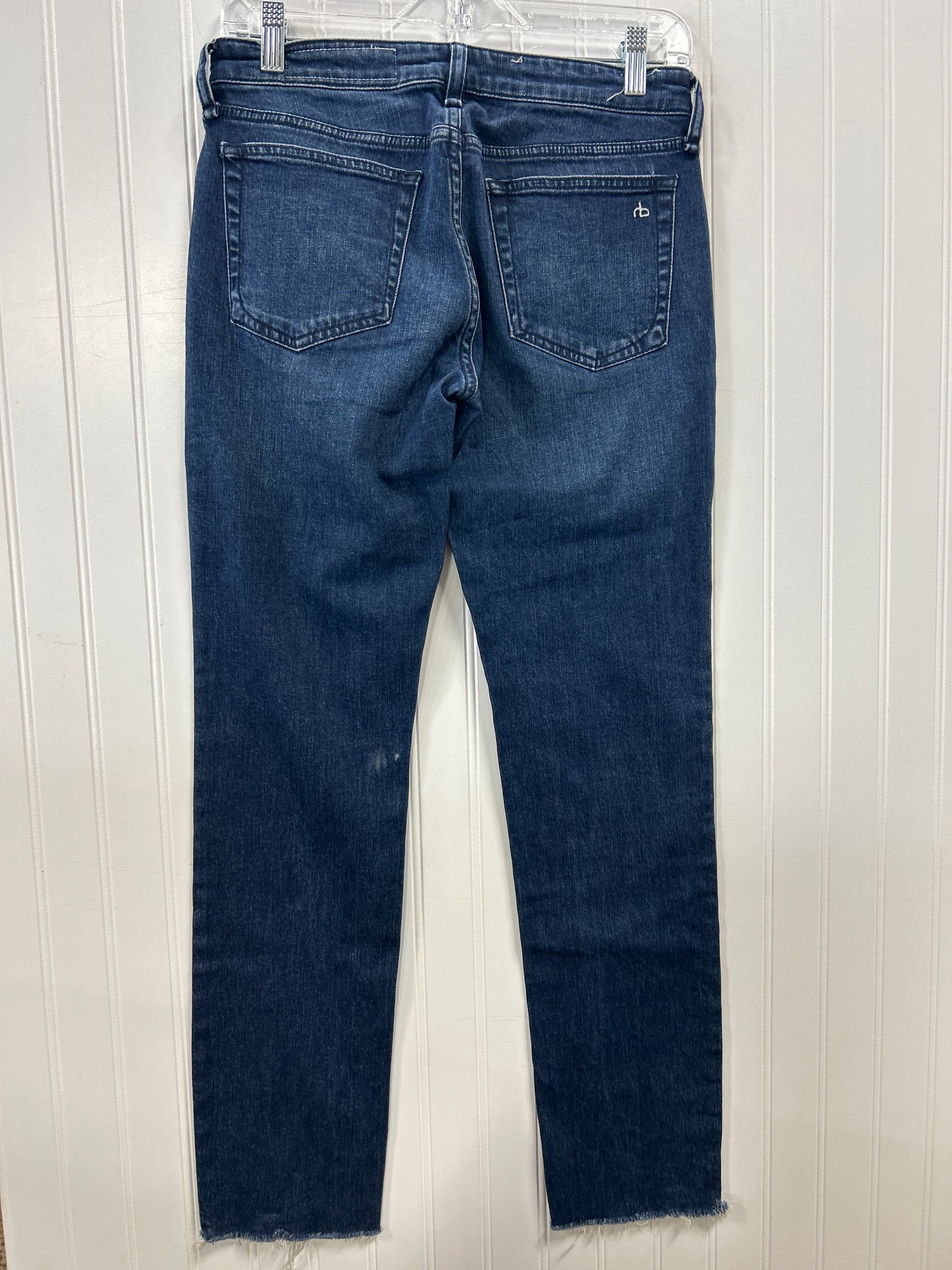 Jeans Straight By Rag And Bone In Blue Denim, Size:0