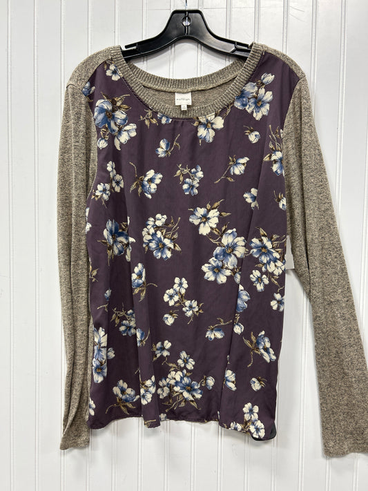 Top Ls By Kaileigh In Purple, Size:Xl