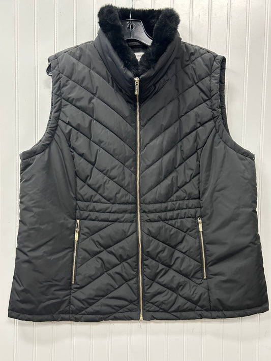 Vest Puffer & Quilted By Calvin Klein In Black, Size:2X