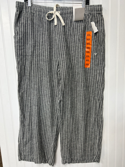 Pants Linen By Roxy In Grey, Size:1X